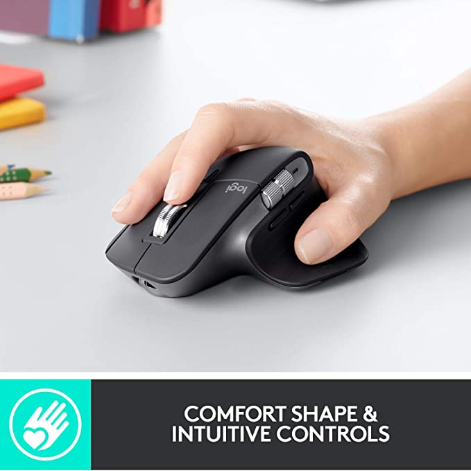 Logitech MX Master 3 Advanced Wireless Mouse - Mid Grey