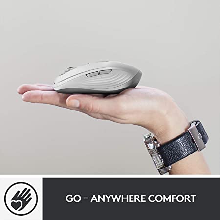 Logitech MX Anywhere 3 for Mac Wireless Mouse - Pale Grey