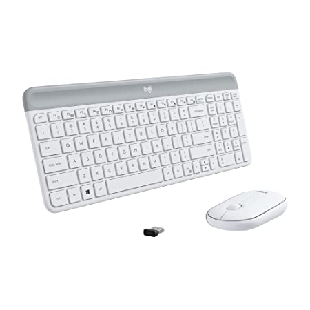 Logitech MK470 Slim Wireless Combo - Off White