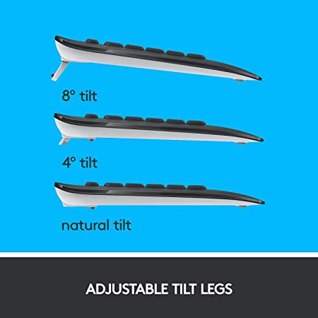 Logitech MK540 Wireless Keyboard and Mouse Set for Windows, 2.4 GHz Wireless with Unifying USB-Receiver, Wireless Mouse, Multimedia Hot Keys, 3-Year Battery Life, PC/Laptop - Black