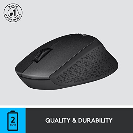 Logitech M331 Silent Plus Wireless Mouse - Black