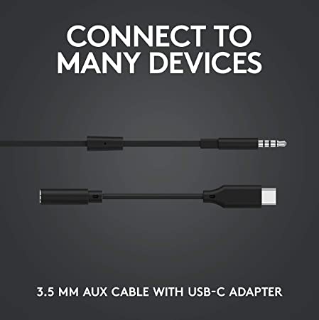 Logitech G333 Wired in Ear Earphones with Mic (Black)