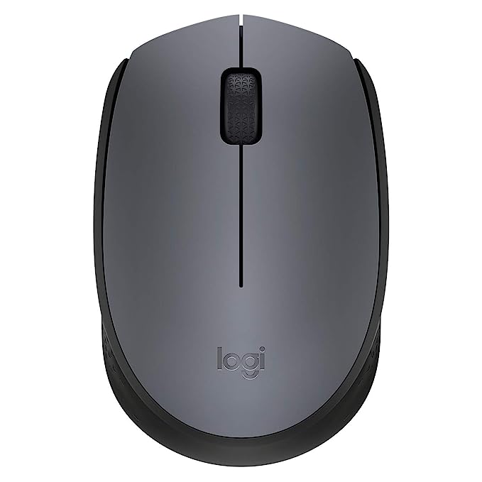 Logitech M171 Wireless Mouse, 2.4 GHz with USB Nano Receiver, Optical Tracking, 12-Months Battery Life, Ambidextrous, PC/Mac/Laptop - Blue (910-004656)