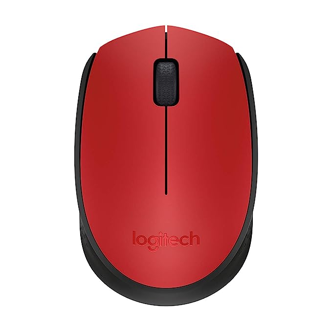 Logitech M171 Wireless Mouse, 2.4 GHz with USB Nano Receiver, Optical Tracking, 12-Months Battery Life, Ambidextrous, PC/Mac/Laptop - Blue (910-004656)