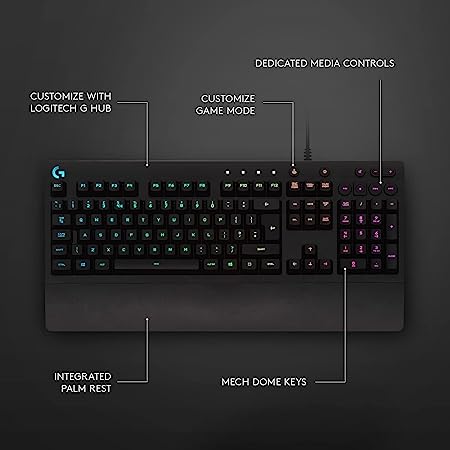 Logitech G213 Prodigy Gaming Keyboard - Black