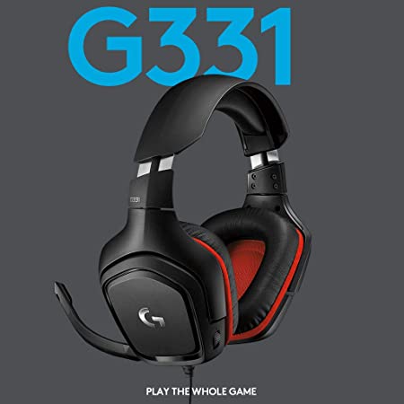 Logitech G331 Stereo Over Ear Gaming Black Headset With Mic