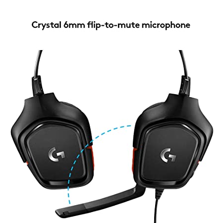 Logitech G331 Stereo Over Ear Gaming Black Headset With Mic