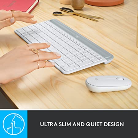 Logitech MK470 Slim Wireless Combo - Off White
