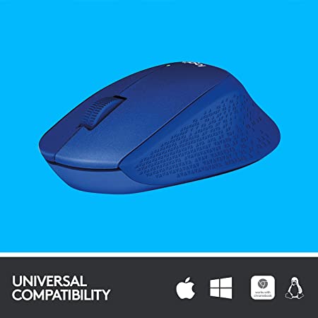 Logitech M331 Silent Plus Wireless Mouse - Blue
