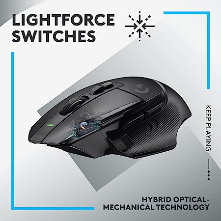Logitech G502 X Lightspeed Wireless Gaming Mouse - Black