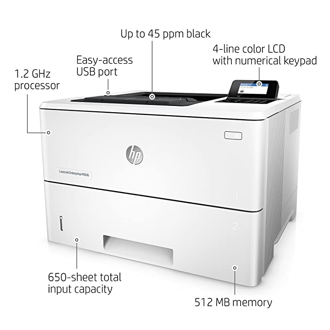 HP LaserJet Enterprise M506dn Printer