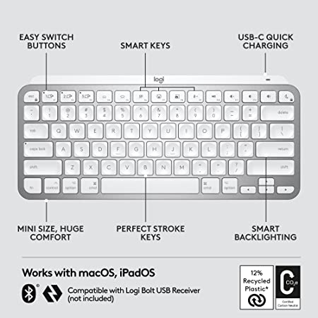 Logitech MX Keys S - Pale Grey