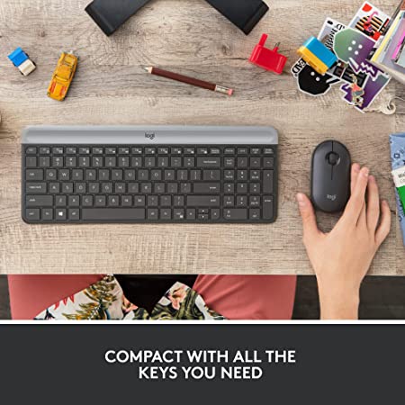 Logitech MK470 Slim Wireless Combo - Graphite