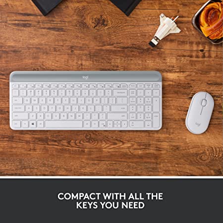 Logitech MK470 Slim Wireless Combo - Off White