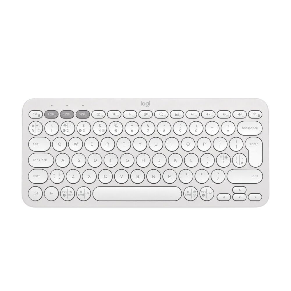 Logitech Pebble Keys 2 K380s - Tonal White