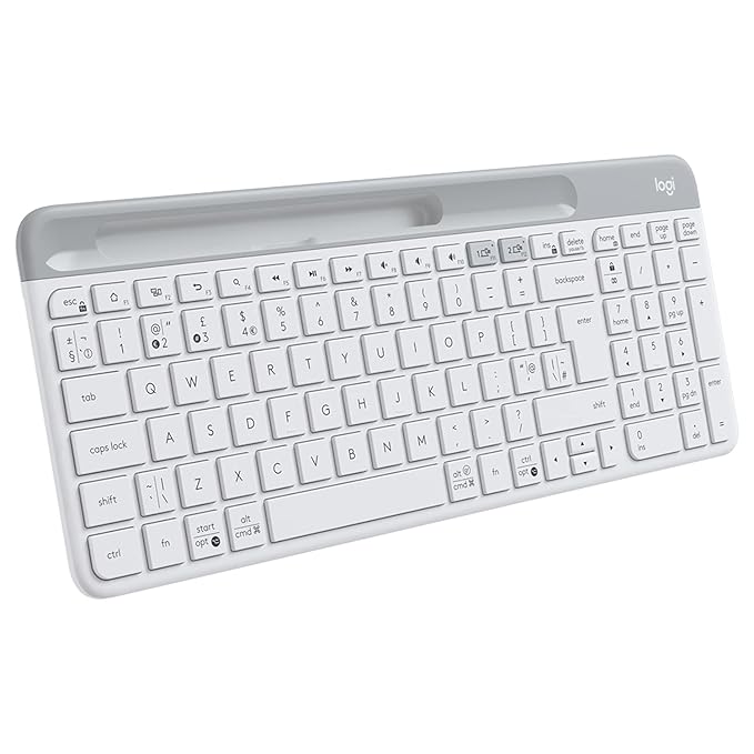 Logitech K580 Slim Multi-Device Wireless Keyboard - Off-white