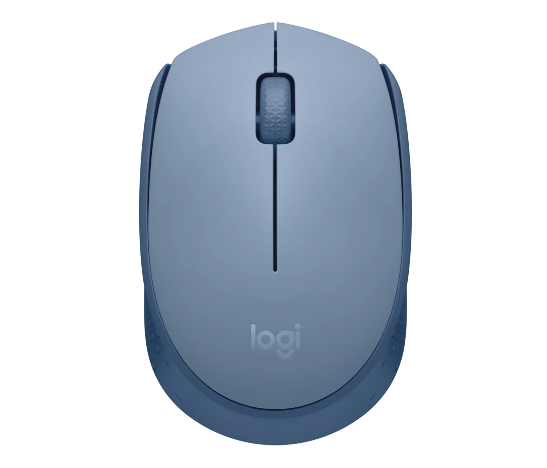 Logitech M171 Wireless Mouse, 2.4 GHz with USB Nano Receiver, Optical Tracking, 12-Months Battery Life, Ambidextrous, PC/Mac/Laptop - Blue (910-004656)