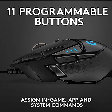 Logitech G502 Hero High Performance Wired Gaming Mouse - Black