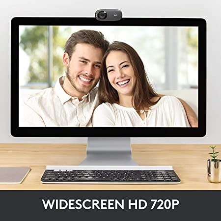 Logitech C310 Digital HD Webcam with Widescreen HD Video Calling, HD Light Correction, Noise-Reducing Mic, for Skype, FaceTime, Hangouts, WebEx, PC/Mac/Laptop/MacBook/Tablet