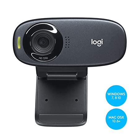 Logitech C310 Digital HD Webcam with Widescreen HD Video Calling, HD Light Correction, Noise-Reducing Mic, for Skype, FaceTime, Hangouts, WebEx, PC/Mac/Laptop/MacBook/Tablet