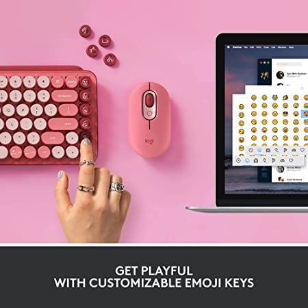Logitech POP Keys Mechanical Wireless Keyboard - Heartbreaker