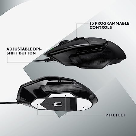 Logitech G502 X Wired Gaming Mouse - Black