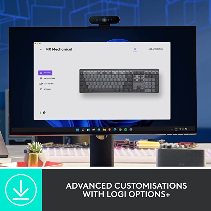 Logitech MX Mechanical Wireless Keyboard (Graphite)