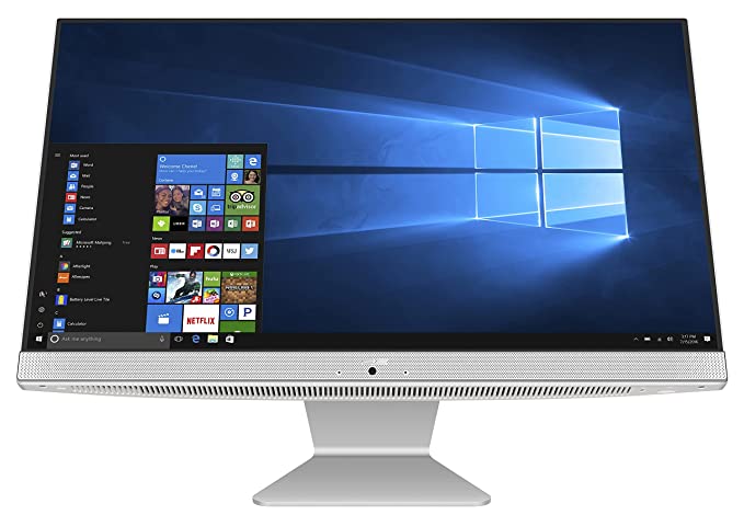 ASUS AIO M241, 23.8-inch (60.45 cms) FHD, Dual Core AMD Ryzen 3 3250U, All-in-One Desktop (4GB/1TB HDD/Windows 10/Integrated Graphics/with Wireless Keyboard & Mouse/White/5.4 Kg), M241DAK-WA150T