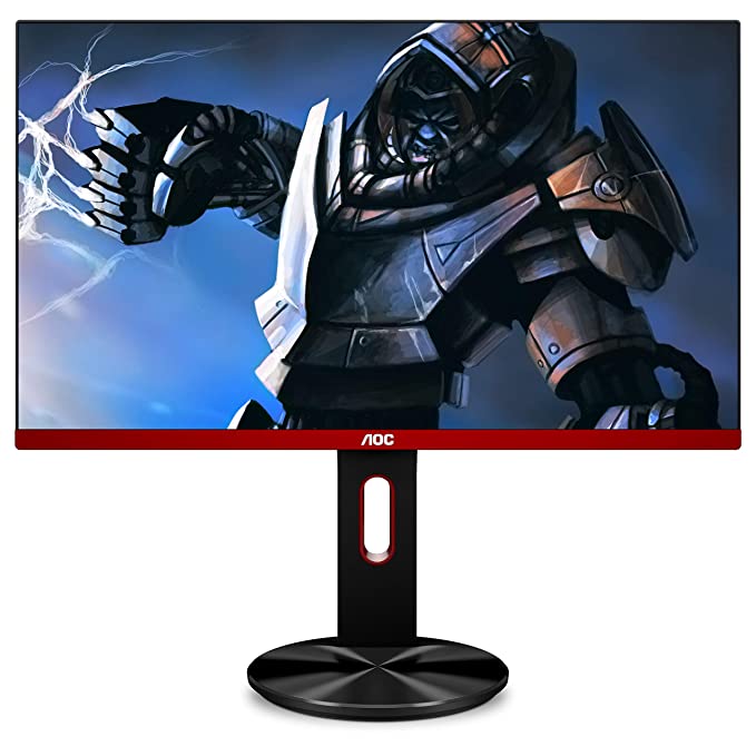 AOC - G2590Px, 24.5 Inch (62.23 cm) 1920 x 1080 Pixels, Led Gaming Monitor with Hdmix2/Vga Port/Display Port/USB Hub,Full Hd, Free Sync, 144Hz, 1Ms, in-Built Speaker, Wall Mountable (Black)
