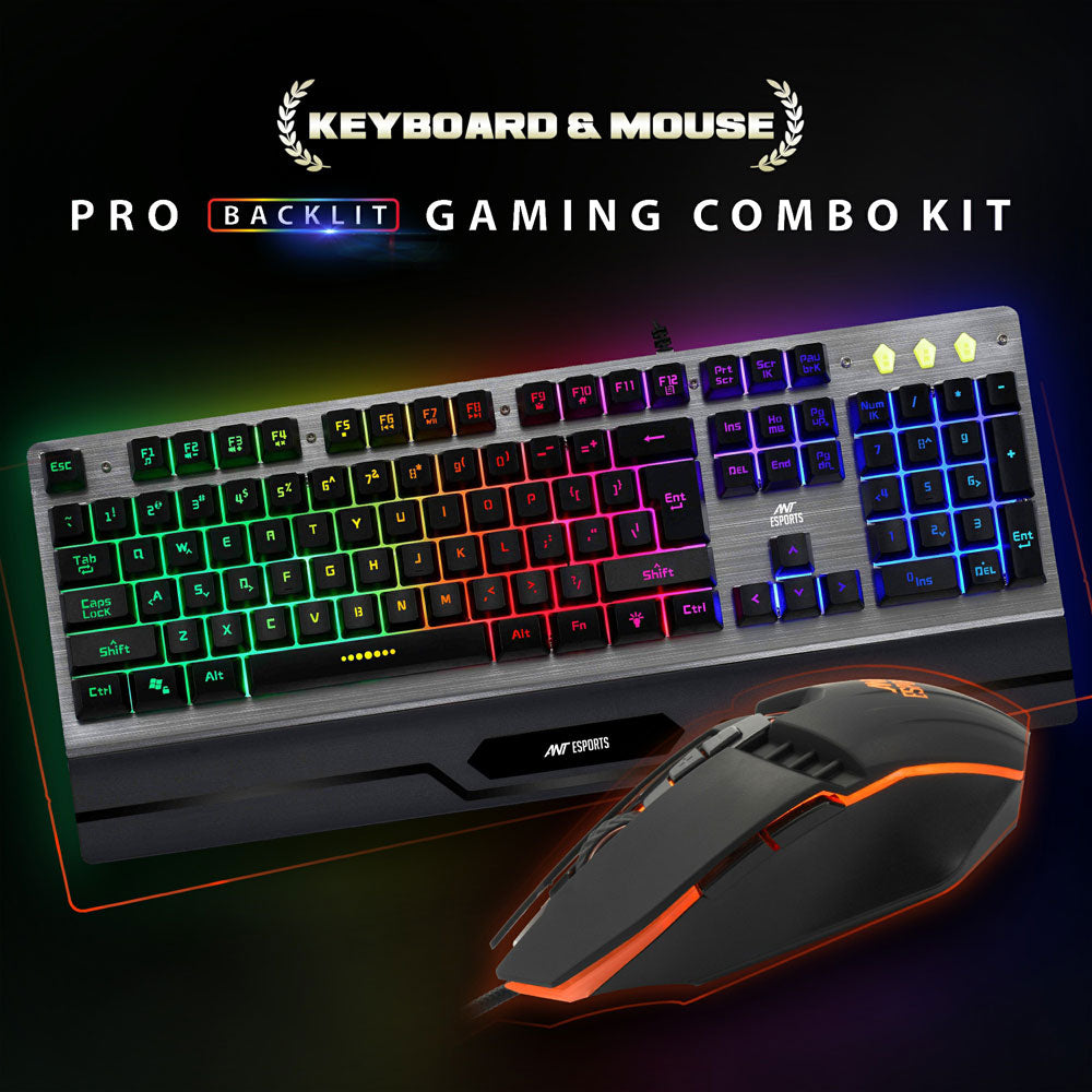 Ant Esports KM540W Gaming Backlit Keyboard and Mouse Combo